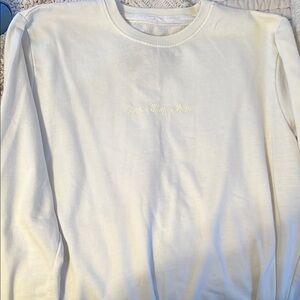 Cream Graphic Sweatshirt